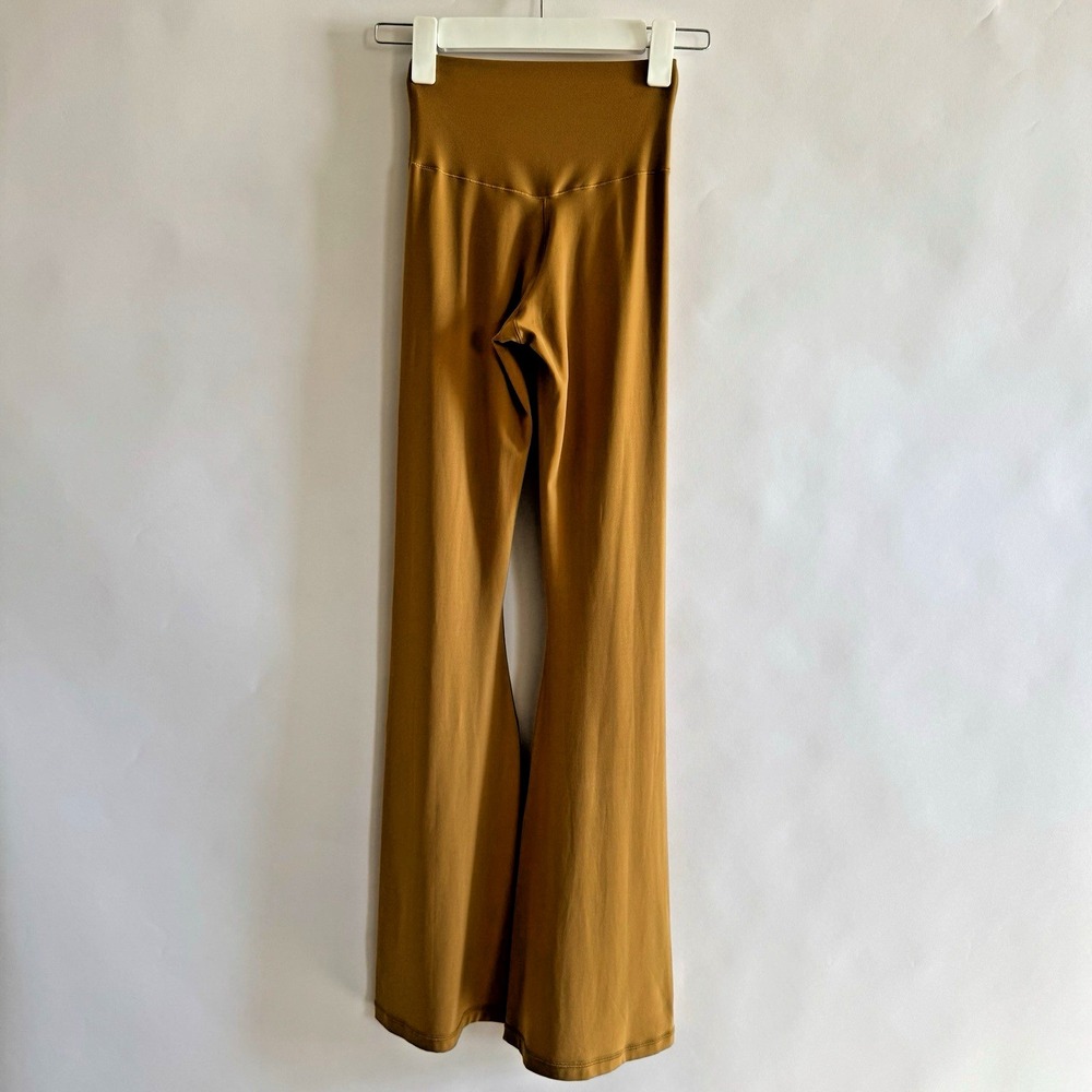 Aerie Offline Real Me Crossover‎ Flare Leggings Small Mustard Ecru - Picture 3 of 13